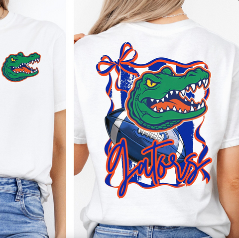 DTF Full Color Transfer - Gator - FREE POCKET!