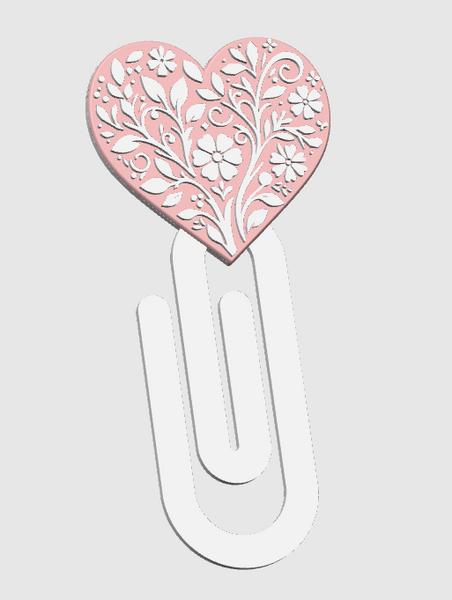 Pink Floral Mega Clip