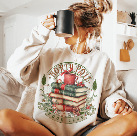 DTF Full Color Transfer - North Pole Book Club