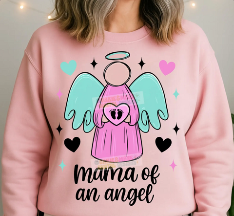 DTF Full Color Transfer - Mama Of An Angel (Loss Of Child)