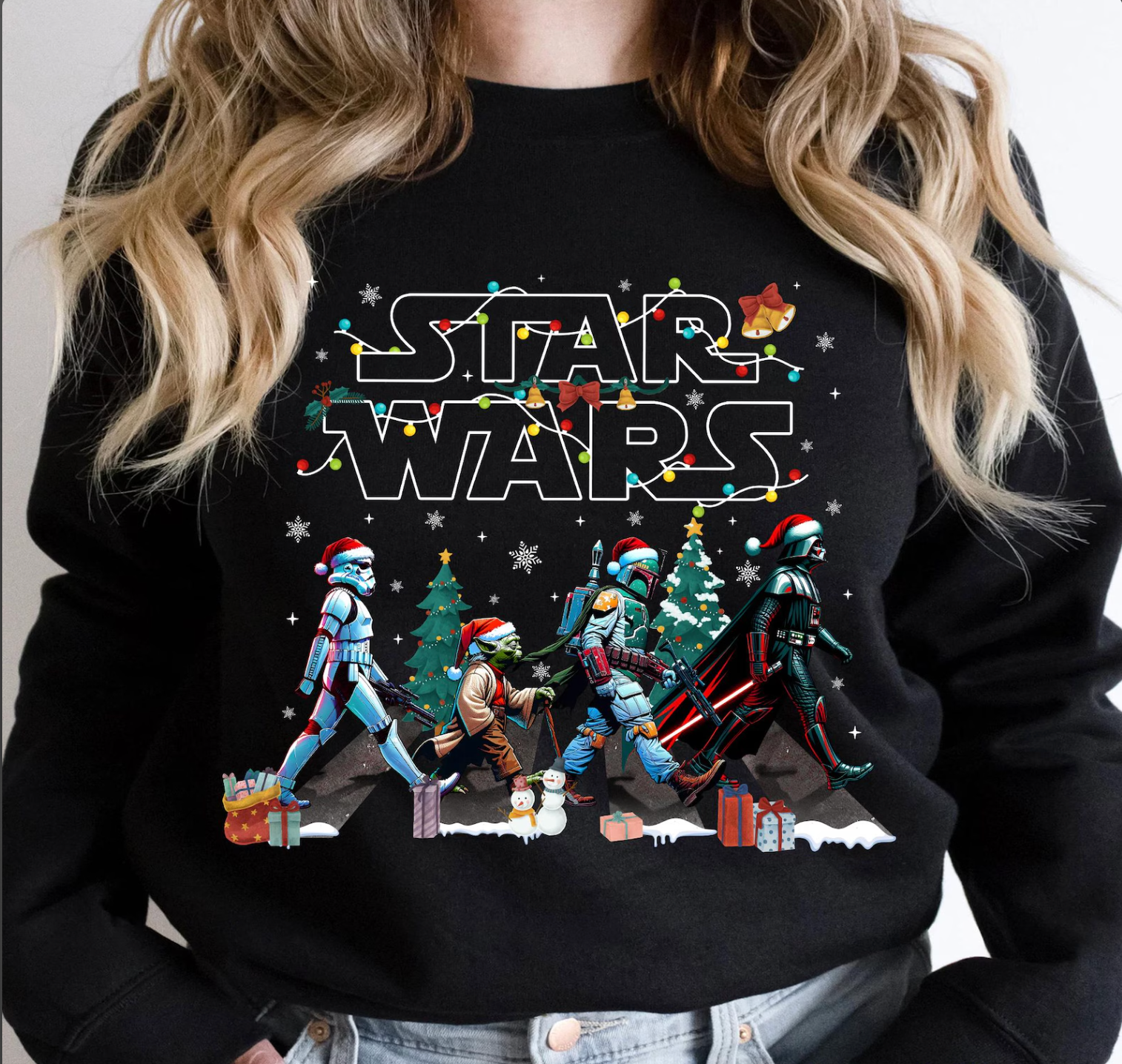 DTF Full Color TShirt Transfer - S Wars Christmas