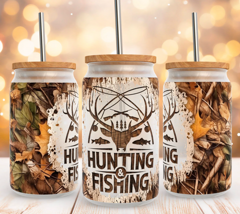 16oz UV DTF Wrap - Hunting & Fishing