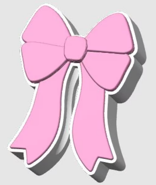 Straw Topper - Pink Bow