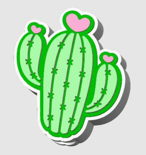 Straw Topper - Cute Cactus