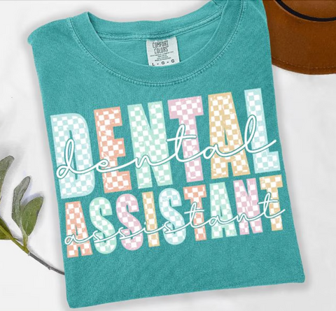 DTF Full Color Transfer - Check Dental Assistant