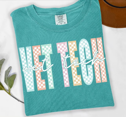 DTF Full Color Transfer - Check Vet Tech