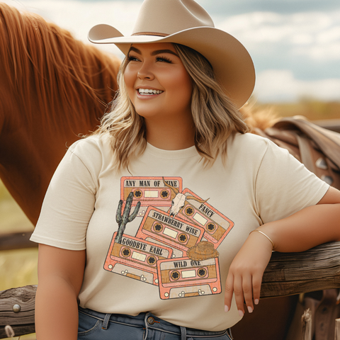 DTF Full Color Transfer - Country Tapes