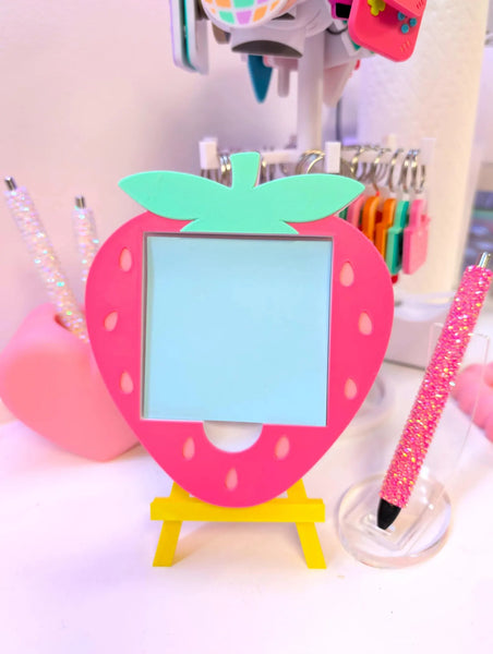 Sticky Note Holder - Strawberry