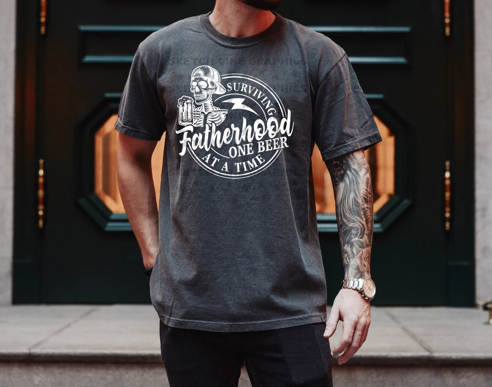 Screen Print Transfer - Surviving Fatherhood