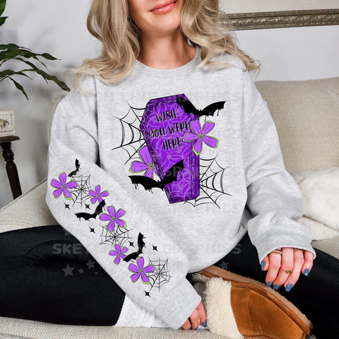 DTF Full Color Transfer - Wish You Were Here (FREE SLEEVE)