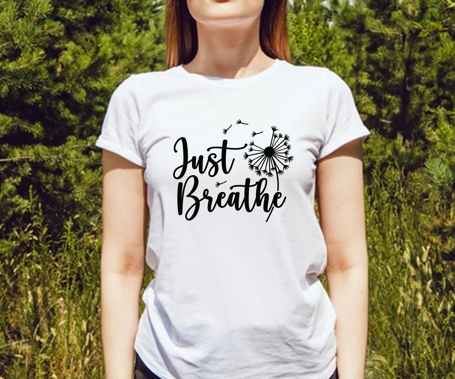 Just Breathe - Screen Print Transfer