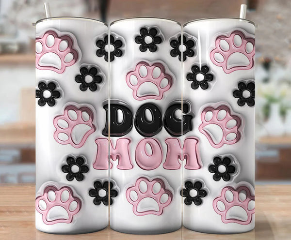 Dog Mom Inflated - 1 Sublimation Wrap Only! 16oz Skinny Tumbler Sublimation Wrap