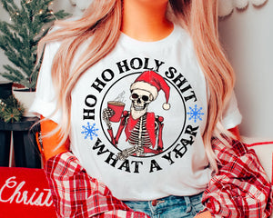 DTF Full Color TShirt Transfer - Ho Ho Holy