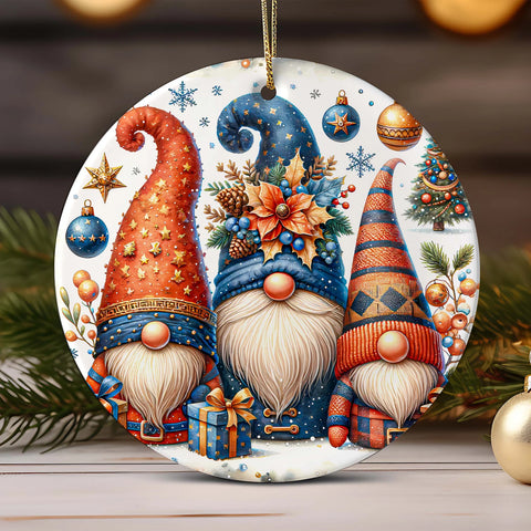 3" Ornament UV DTF Decal - Copper Navy Gnomes