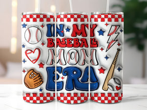 Baseball Era Puff - 1 Sublimation Wrap Only! 16oz Skinny Tumbler Sublimation Wrap