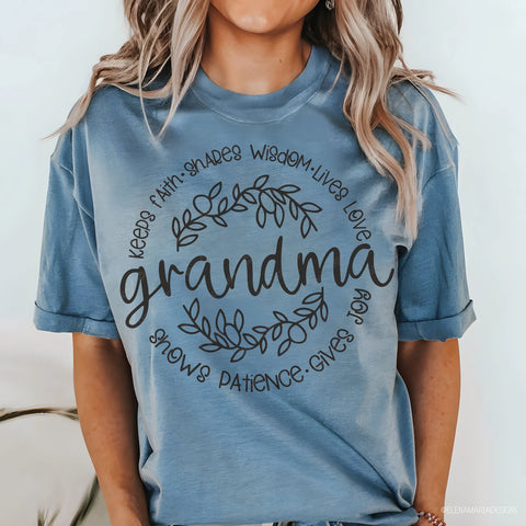 Grandma Circle - Screen Print Transfer