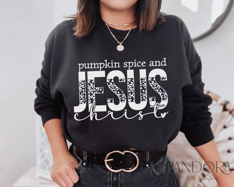 Pumpkin Spice & Jesus Christ - Screen Print Transfer