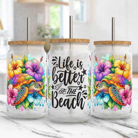 16oz UV DTF Wrap - Life Is Better At The Beach