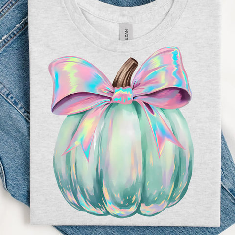 DTF Full Color Transfer - Iridescent Pumpkin