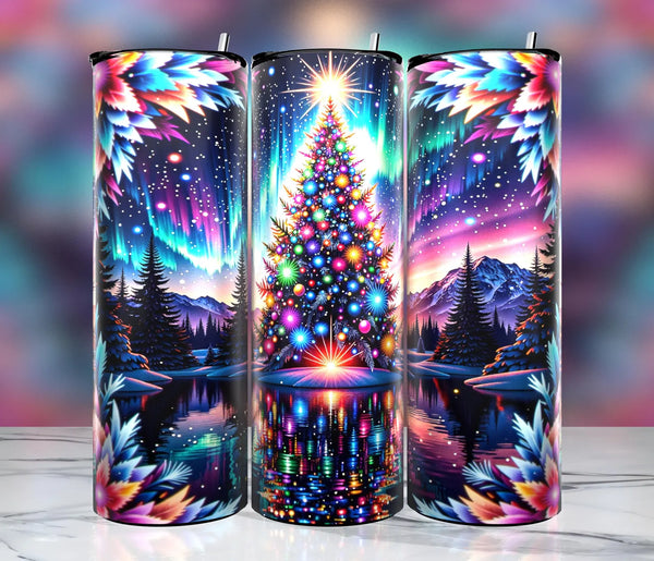 Neon Trees - 1 16oz Skinny Tumbler Sublimation Wrap