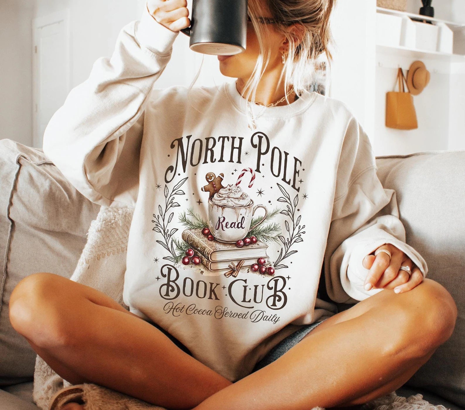 DTF Full Color TShirt Transfer - North Pole Book Club