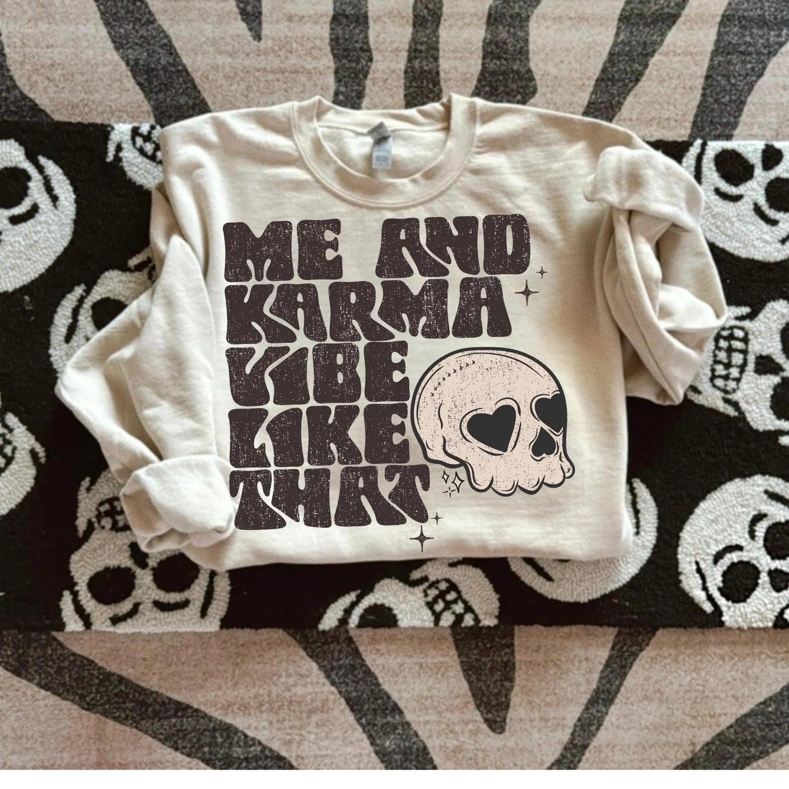 DTF Full Color Transfer - Me and Karma Vibe Like That