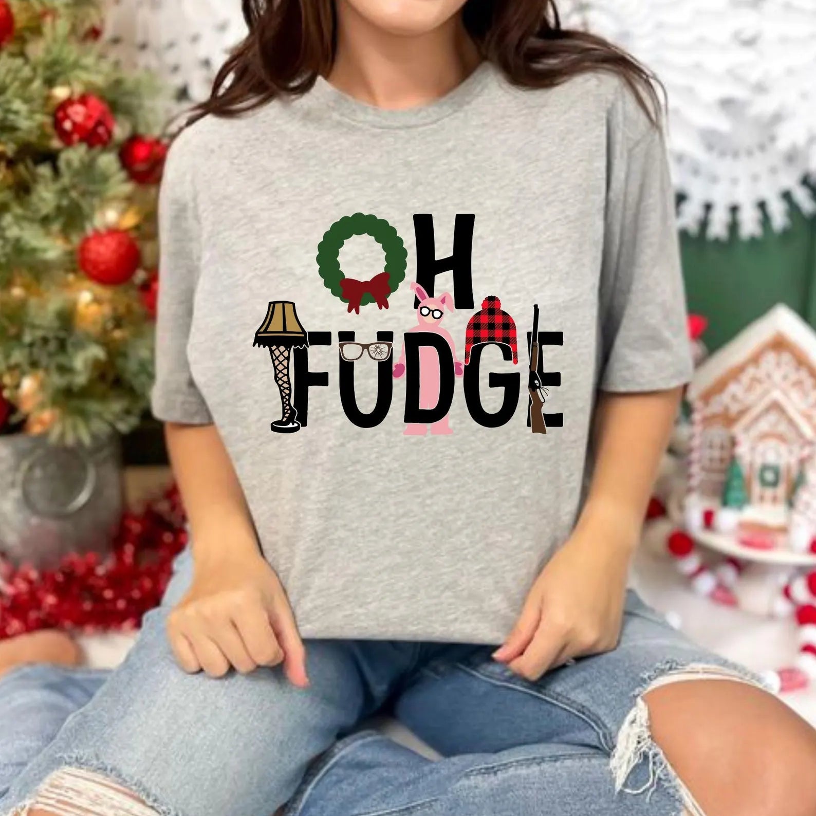 DTF Full Color TShirt Transfer - Oh Fudge