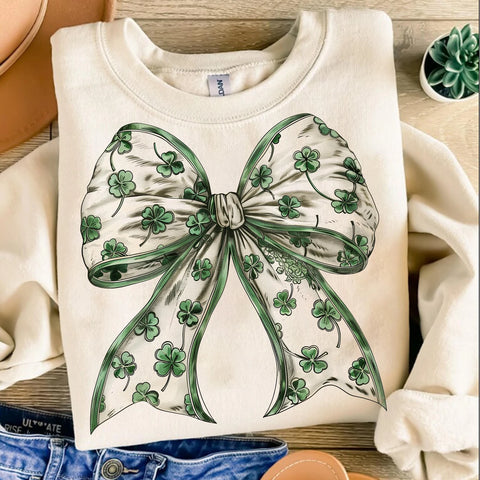 DTF Full Color Transfer - Shamrock Bow