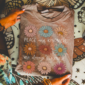 DTF Full Color Transfer - Peace and Kindness