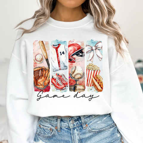 DTF Full Color Transfer - Game Day Baseball