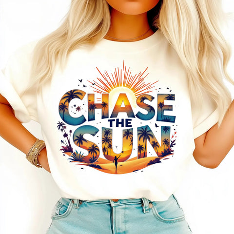 DTF Full Color Transfer - Chase The Sun