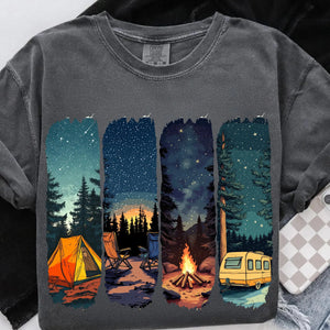 DTF Full Color Transfer - Camping Scenes