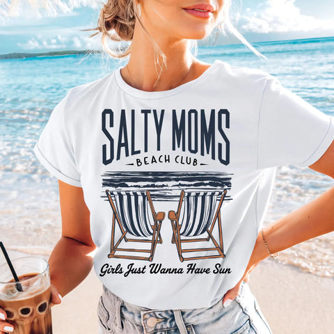 DTF Full Color Transfer - Salty Moms Beach Club