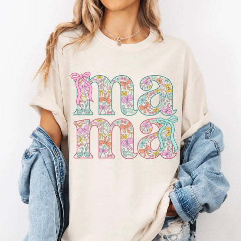 DTF Full Color Transfer - Mama Bows