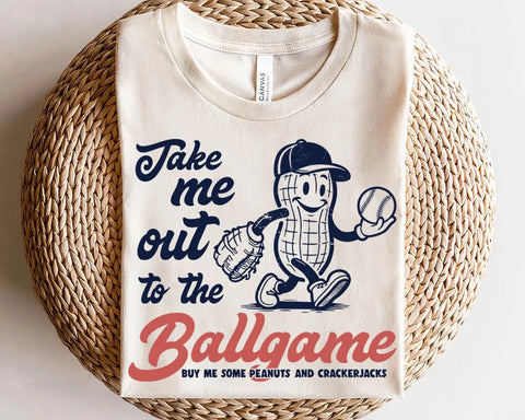 DTF Full Color Transfer - Take Me Out To The Ball Game