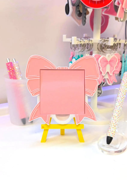 Sticky Note Holder - Coquette Bow