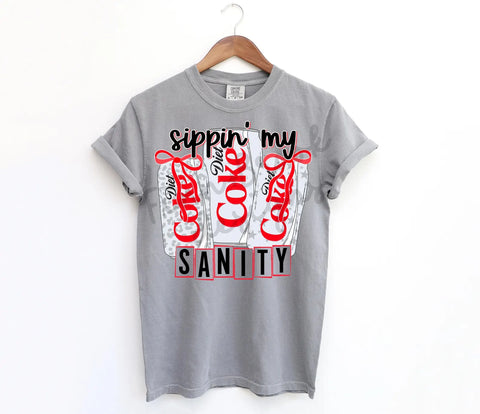 DTF Full Color Transfer - Sippin My Sanity (Diet)