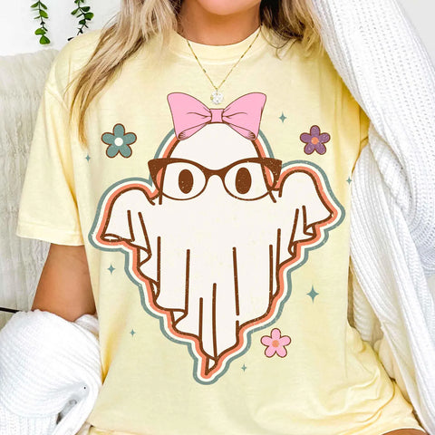 DTF Full Color Transfer - Ghost Glasses Bow