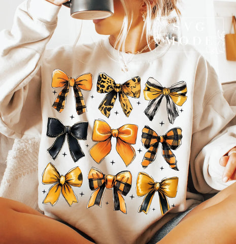 DTF Full Color Transfer - Halloween Bows