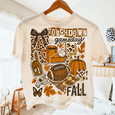 DTF Full Color Transfer - Touchdown Gameday Fall