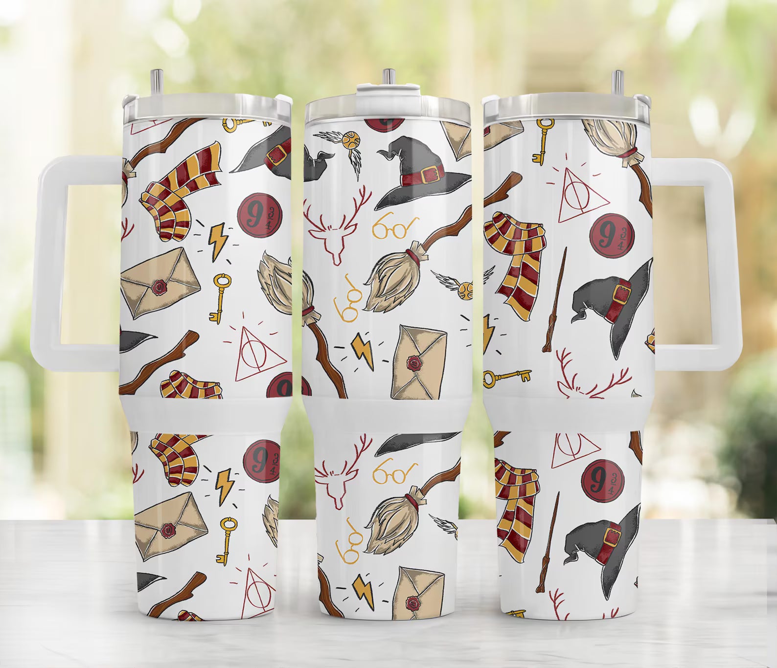 40oz UV DTF Wrap - Full Top & Bottom - HP Cartoon