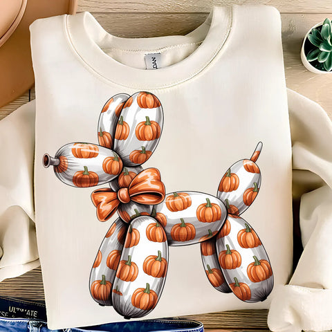 DTF Full Color Transfer - Pumpkin Balloon Dog