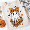 DTF Full Color Transfer - Leopard Bow Ghost