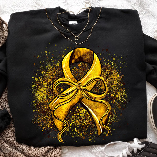 DTF Full Color TShirt Transfer - Bright Splatter Awareness Ribbons (You Pick)