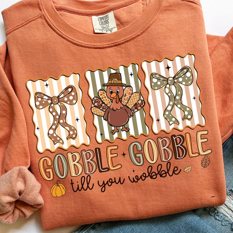 DTF Full Color Transfer - Gobble Gobble Til You Wobble