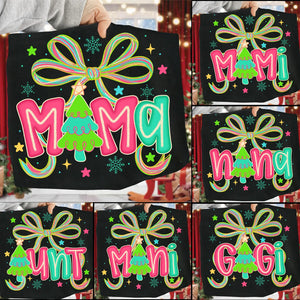 DTF Full Color Transfer - Neon Christmas Names