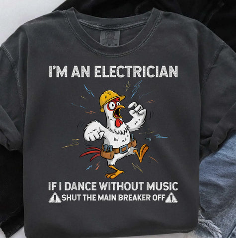DTF Full Color TShirt Transfer - Electrician