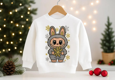 DTF Full Color TShirt Transfer - Gold Snowflake Silver Labu