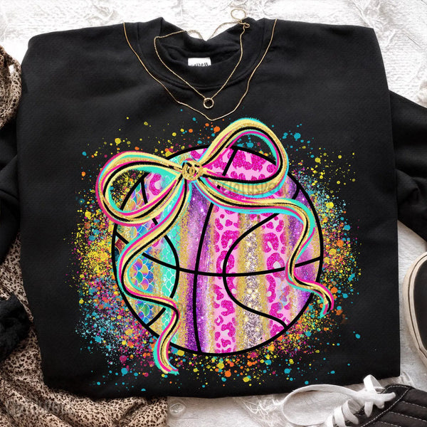 DTF Full Color TShirt Transfer - Bright Splatter Sports (You Pick)