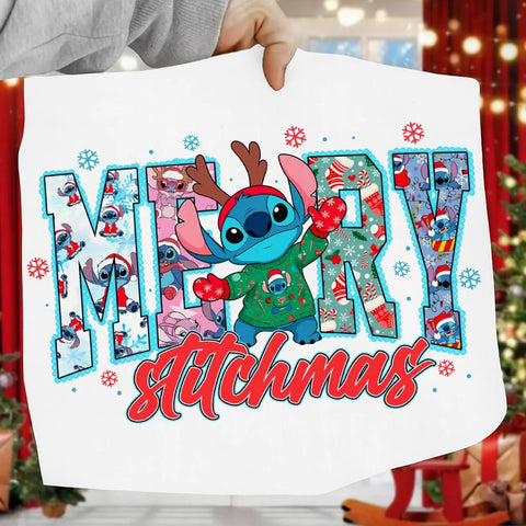 DTF Full Color TShirt Transfer - Merry Stchmas